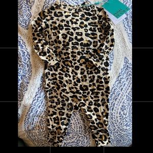 Posh Peanut Lana Leopard Romper
